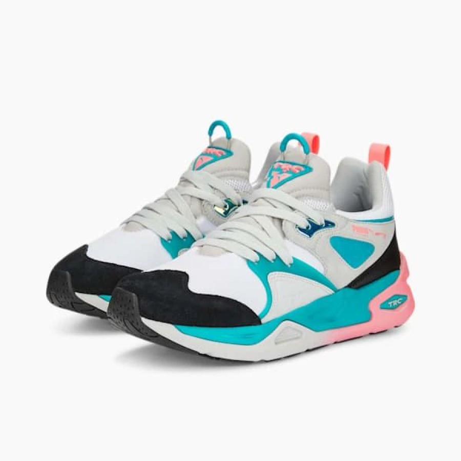 Shoes * | Trc Blaze Shark Sneakers Puma White-Deep Aqua