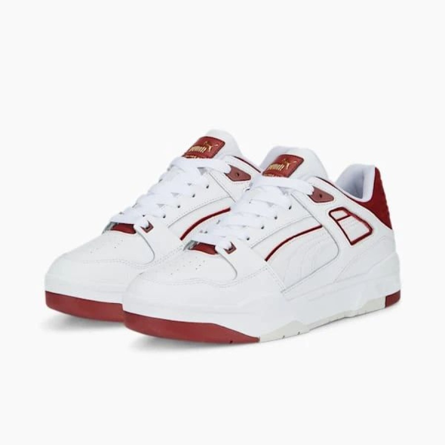 Shoes * | Slipstream Men'S Sneakers Puma White-Intense Red-Nimbus Cloud