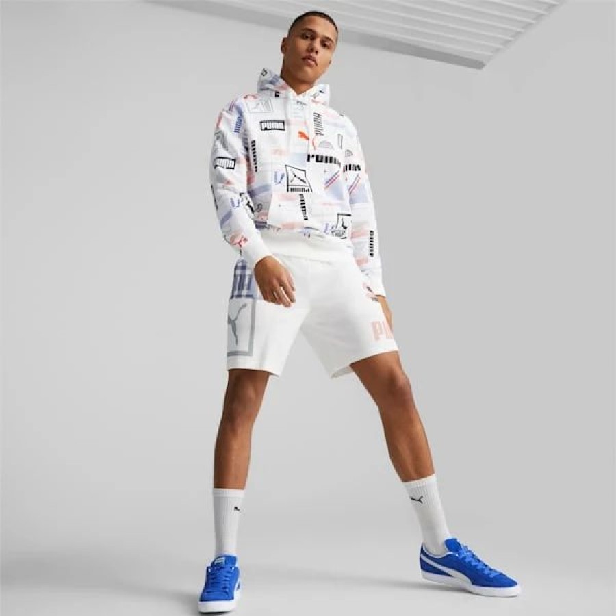 Clothing * | Classics Gen Puma Men'S Hoodie Puma White-Aop