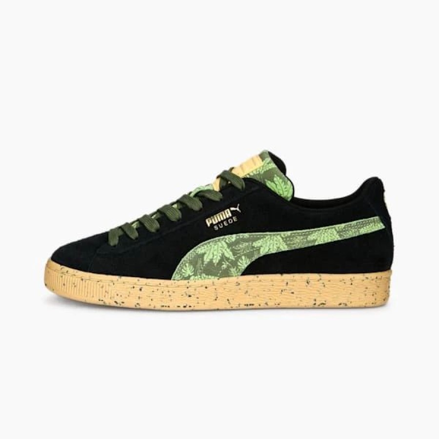 Shoes * | Suede Gentle Jungle Sneakers Puma Black-Spring Fern