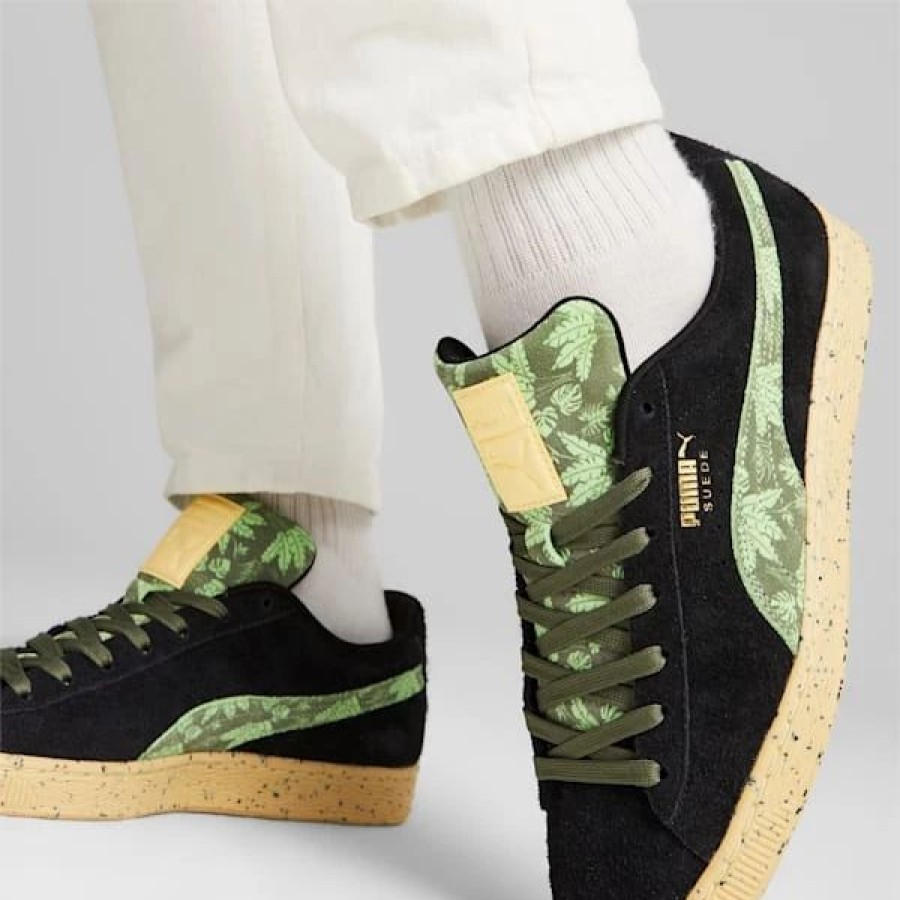 Shoes * | Suede Gentle Jungle Sneakers Puma Black-Spring Fern