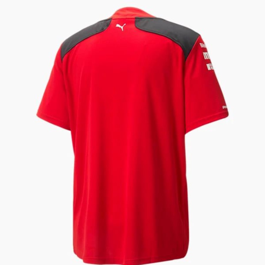 Sports * | Puma Scuderia Ferrari 2023 Team Replica Men'S Baseball Jersey Rosso Corsa