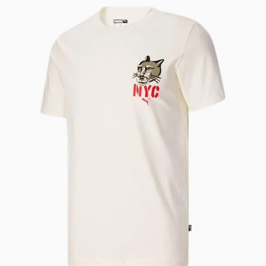 Clothing * | Puma Nyc Cat Men'S Tee Pristine