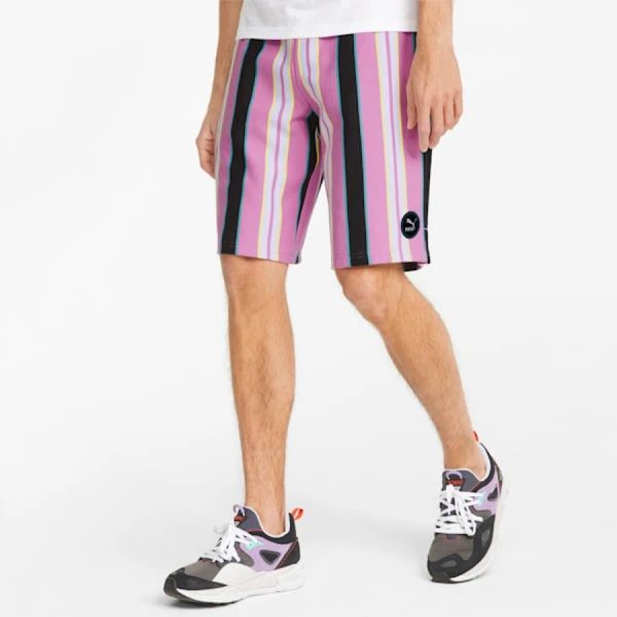 Clothing * | Sportswear By Puma Printed Longline Men'S Shorts Puma White