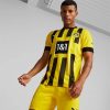 Sports * | Puma Borussia Dortmund Home '22/'23 Men'S Replica Jersey Cyber Yellow